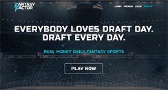 Desktop Screenshot of fantasyfactor.com